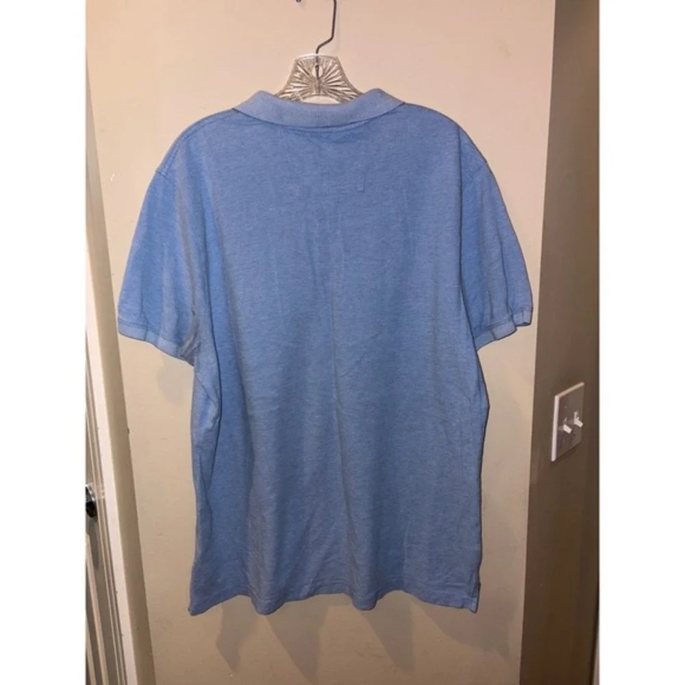 Banana Republic Mens Light Blue Classic Fit Polo‎ Shirt XL TG Big Tall Elephant